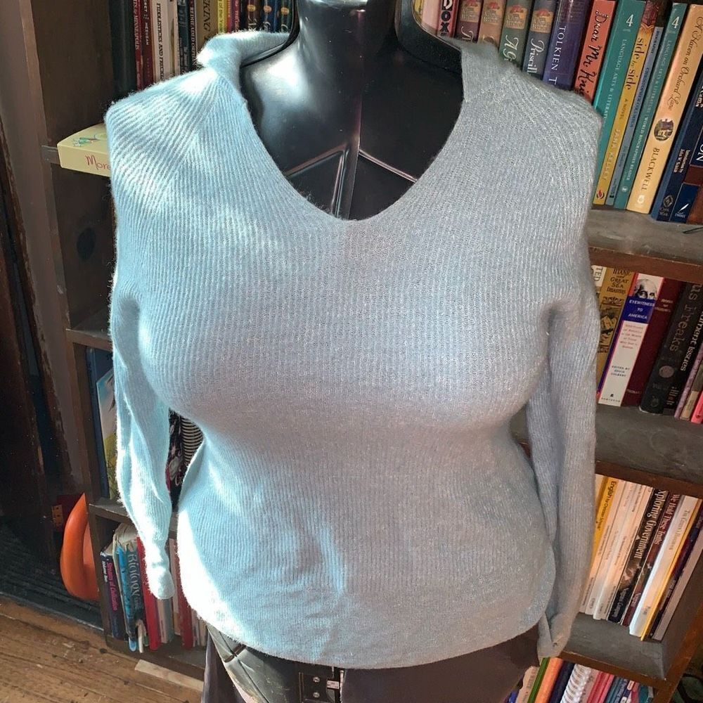 Vineyard Vines blue hooded cashmere XXS soft sweater